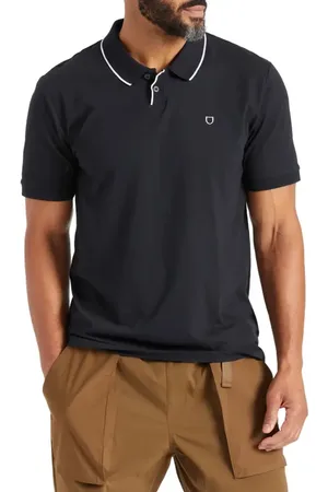 Brixton Pipe Trim Short Sleeve Polo in at Nordstrom, Size X-Large