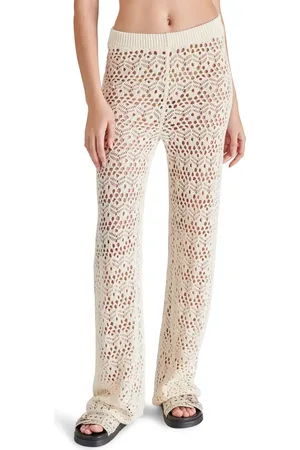 Steve Madden Eddie Open Stitch Flare Pants in at Nordstrom, Size Large