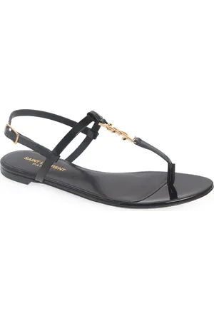 Saint Laurent Cassandra Monogram Sandal in at Nordstrom, Size 5Us