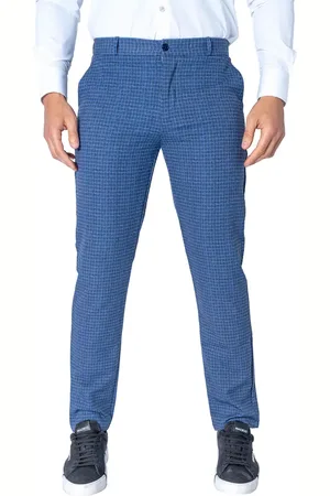 Maceoo Windowpane Check Stretch Slim Fit Pants in at Nordstrom, Size 30 X 32
