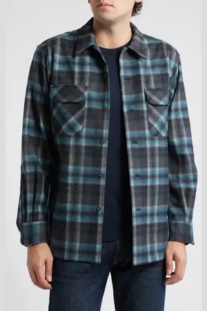 Pendleton Board Plaid Wool Flannel Shirt in at Nordstrom, Size Xx-Large