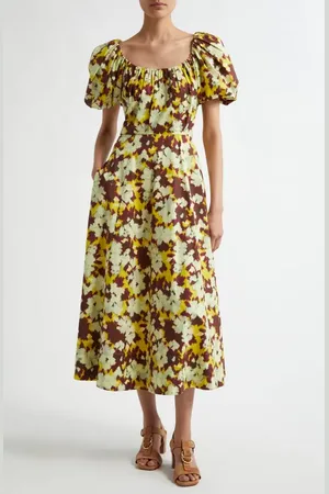 ULLA JOHNSON Imara Poplin A-Line Dress in at Nordstrom, Size 12