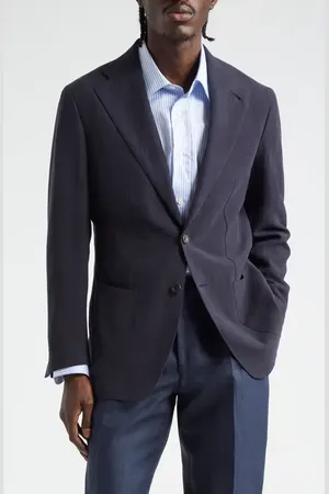 Thom Sweeney Notched Lapel Linen Sport Coat in at Nordstrom, Size 38 Us
