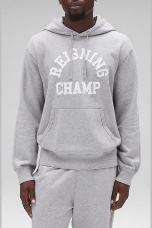 Reigning Champ Midweight Terry Arch Logo Hoodie in at Nordstrom, Size Large