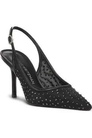 Stuart Weitzman Emilia Mesh 85 Slingback Pump in at Nordstrom