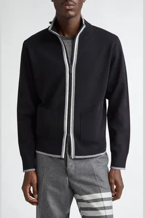 Thom Browne Milano Stitch Virgin Wool Cardigan in at Nordstrom, Size 3