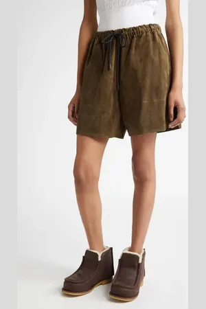 J.W.Anderson Suede Drawstring Waist Shorts in at Nordstrom, Size X-Small