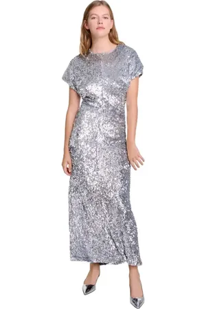 Maje Sequin maxi dress in at Nordstrom, Size 36 Eu
