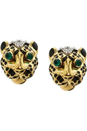 David Webb Kingdom Diamond Leopard Stud Earrings in at Nordstrom