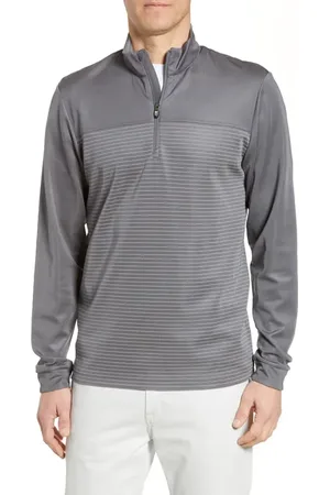 Cutter & Buck Traverse Stripe Quarter Zip Pullover in at Nordstrom, Size Small