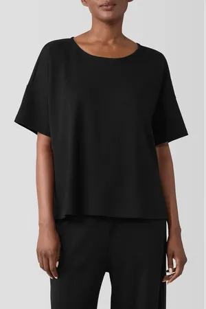 Eileen Fisher Boxy Organic Cotton Pajama Top in at Nordstrom, Size Medium