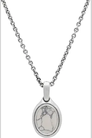 John Varvatos Artisan Howlite Pendant Sterling Necklace at Nordstrom, Size 24