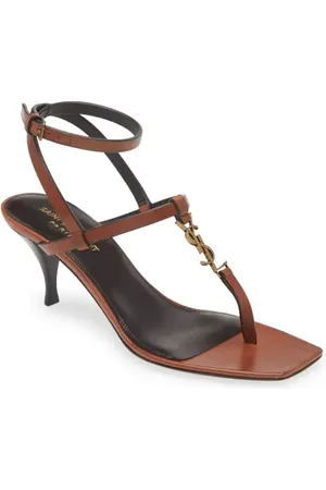 Saint Laurent Vitti Monogram Sandal in at Nordstrom, Size 5Us