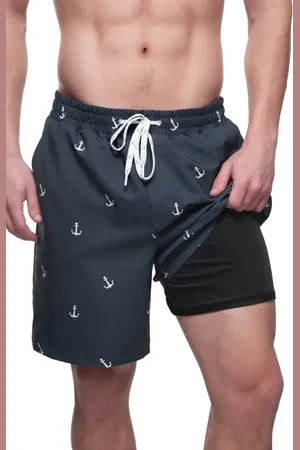 Rokka & rolla Compression Liner Stretch Swim Trunks UPF 50+ in at Nordstrom, Size Small