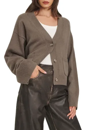 Reformation Hayes Organic Cotton & Recycled Cashmere Cardigan in at Nordstrom, Size Large