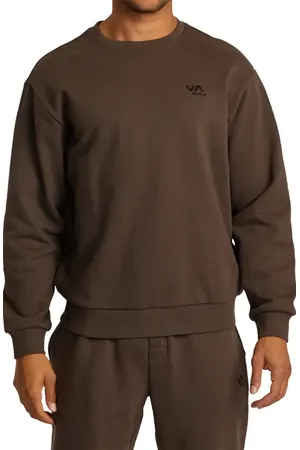 RVCA Essential Logo Embroidered Sweatshirt in at Nordstrom, Size Small