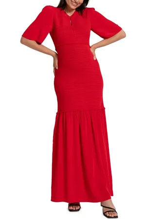 Séraphine Smocked Maternity-to-Nursing Maxi Dress in at Nordstrom, Size 2