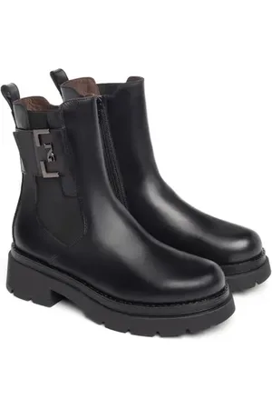 Nero Giardini Logo Plate Lug Sole Chelsea Boot in at Nordstrom, Size 5Us