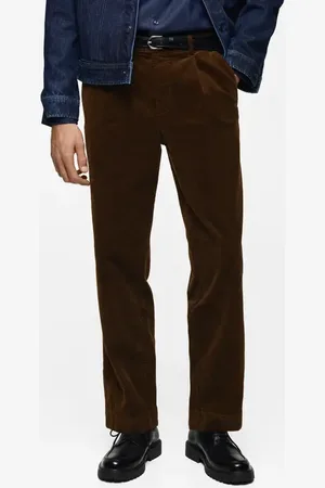 MANGO Straight Leg Corduroy Pants in at Nordstrom, Size 32