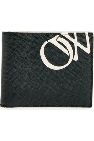 OFF-WHITE Logo Monogram Leather Bifold Wallet in at Nordstrom