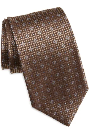 David Donahue Neat Silk Tie in at Nordstrom