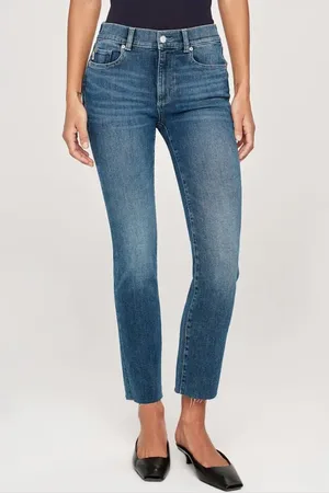 DL1961 Mara Straight Leg Mid Rise Instasculpt Ankle Jeans in at Nordstrom, Size 23