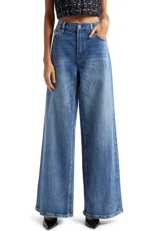 ALICE+OLIVIA Trish Mid Waist Baggy Jeans in at Nordstrom, Size 31