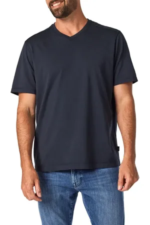 34 Heritage Deconstructed V-Neck Pima Cotton T-Shirt in at Nordstrom, Size Small