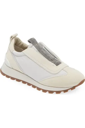 Brunello Cucinelli Monili Trim Runner Sneaker in at Nordstrom, Size 5Us