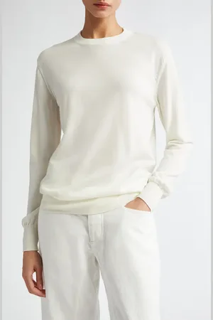 Jil Sander Superfine Merino Wool Crewneck Sweater in at Nordstrom, Size 4 Us