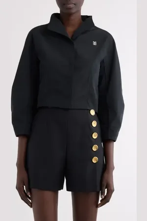 Givenchy Crop Button-Up Shirt in at Nordstrom, Size 6 Us