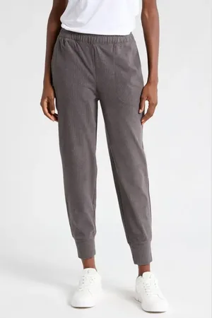 Varley Brushed Rib Knit Slim Joggers in at Nordstrom, Size X-Small