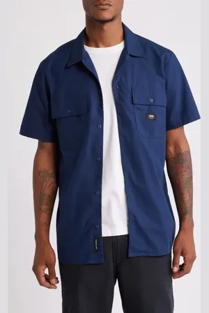 Vans Smith II Classic Fit Short Sleeve Button-Up Shirt in at Nordstrom, Size Medium