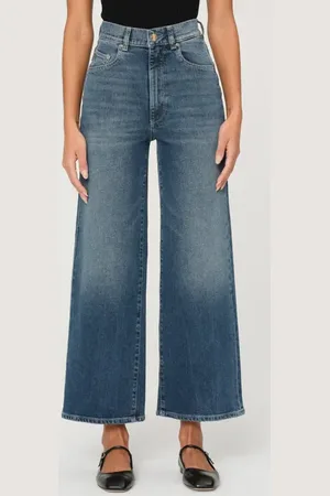 DL1961 Hepburn High Waist Ankle Wide Leg Jeans in at Nordstrom, Size 25