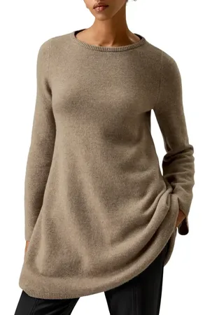 Lilysilk Cashmere Detachable Turtleneck Pullover Sweater for Women in at Nordstrom, Size Large