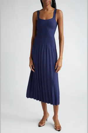 Staud Ellison Pleat Effect Sweater Dress in at Nordstrom, Size Small
