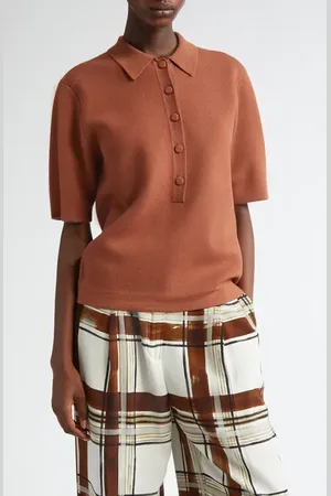 DRIES VAN NOTEN Toamsa Merino Wool Polo Sweater in at Nordstrom, Size X-Small