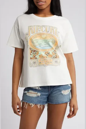 Rip Curl Logo Graphic Cotton T-Shirt in at Nordstrom, Size Large