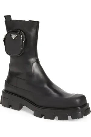Prada Monolith Chelsea Boot with Pouch in at Nordstrom, Size 9Us