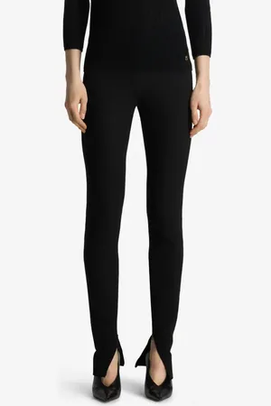 ST. JOHN Zip Hem Slim Fit Stretch Crepe Pants in at Nordstrom, Size 2