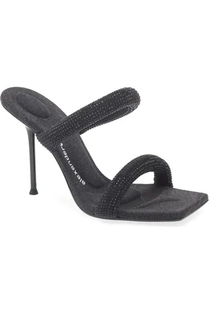 Alexander Wang Julie Tubular Crystal Embellished Slide Sandal in at Nordstrom, Size 10.5Us