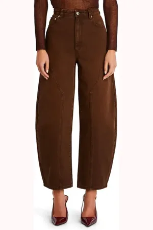 SER.O.YA Marbel Mid Rise Barrel Jean in at Nordstrom, Size 26