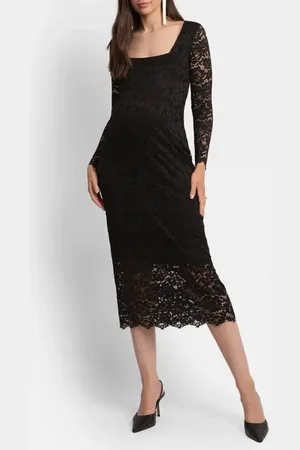 Séraphine Lace Maternity Body-Con Dress in at Nordstrom, Size 14