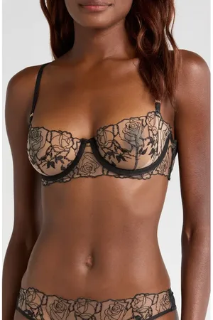 BlueBella Rosalie Embroidered Mesh Underwire Bra in at Nordstrom, Size 32C