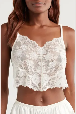 Natori Chantilly Lace Crop Camisole in at Nordstrom, Size Medium