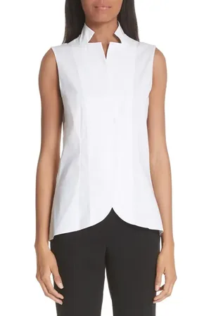AKRIS Notch Collar Blouse in at Nordstrom, Size 14