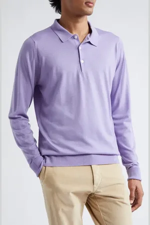 JOHN SMEDLEY Cotswold Wool Polo Sweater in at Nordstrom, Size Small