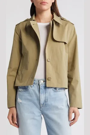Frame Short Trench Jacket in at Nordstrom, Size Small