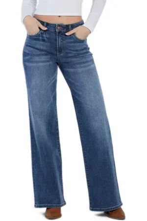 HINT OF BLU Mighty High Waist Wide Leg Jeans in at Nordstrom, Size 25