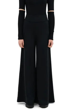 Marcella Georgia High Waist Wide Leg Ponte Knit Pants in at Nordstrom, Size Small